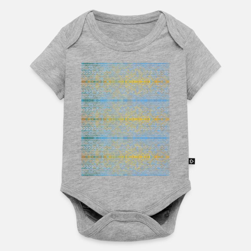 Graphiques autochtones - Body à manches courtes Premium Bébé - gris chiné