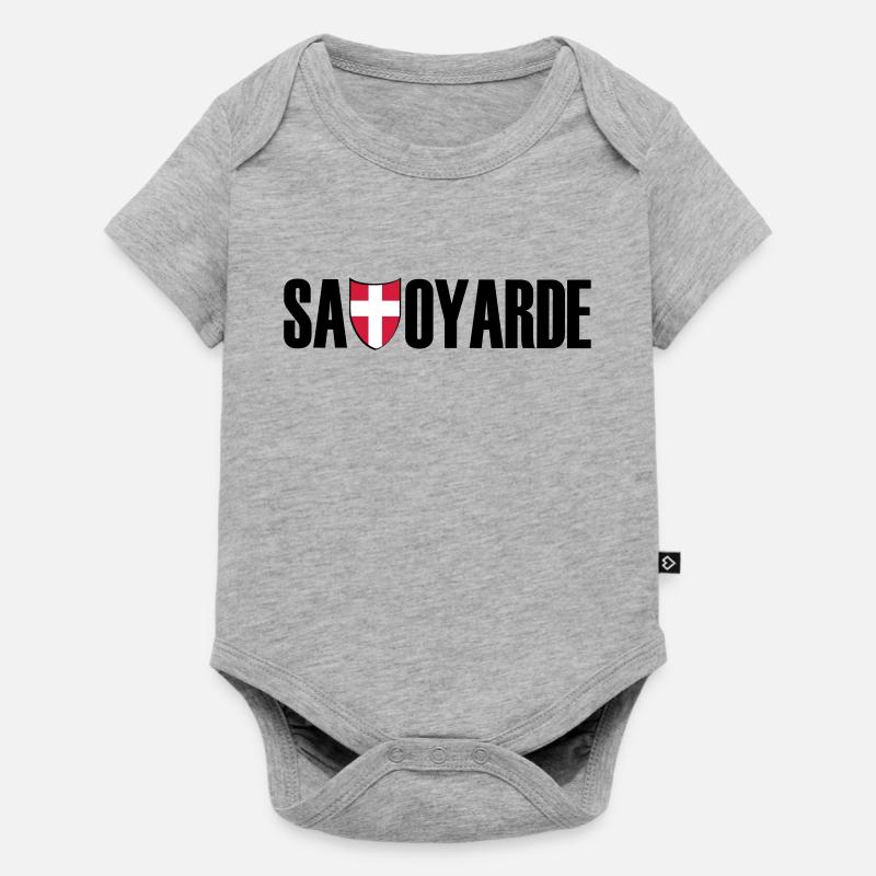savoyarde - Body à manches courtes Premium Bébé - gris chiné