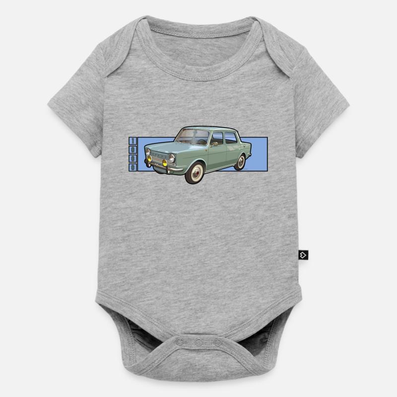 Oldtimer - Baby Premium Kurzarmbody - Grau meliert