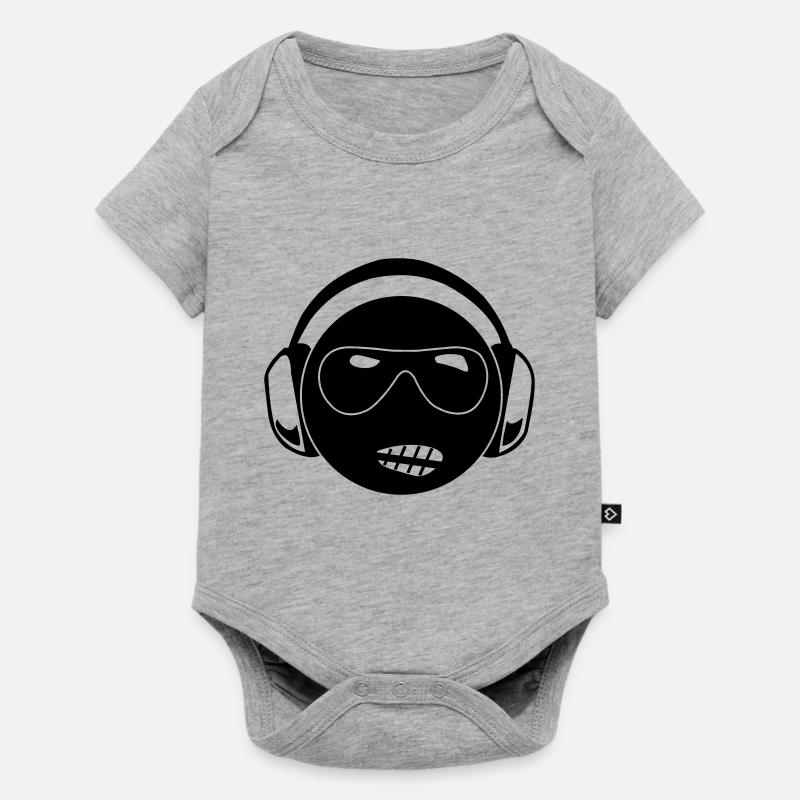 dj - Body à manches courtes Premium Bébé - gris chiné