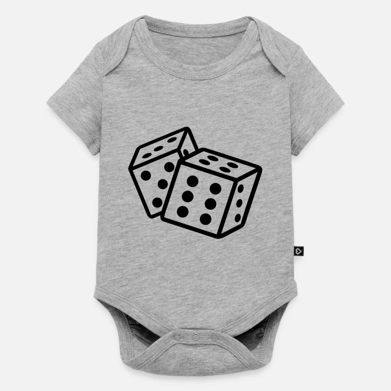 cube - Baby Premium short-sleeve bodysuit - heather grey