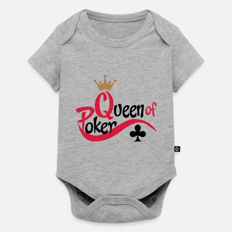 poker queen - Body à manches courtes Premium Bébé - gris chiné