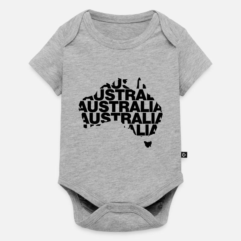 Australia - Body à manches courtes Premium Bébé - gris chiné
