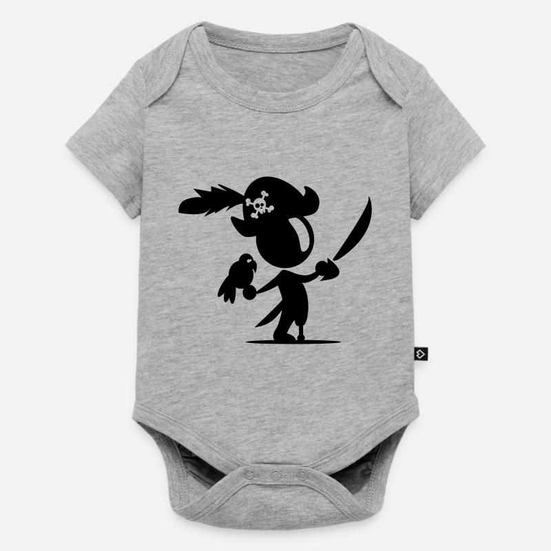 pirate - Body à manches courtes Premium Bébé - gris chiné