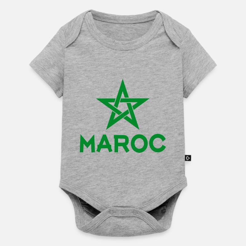Maroc - Body à manches courtes Premium Bébé - gris chiné