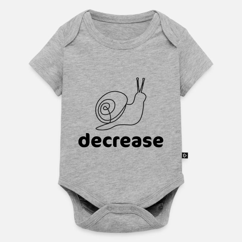 decrease - Body à manches courtes Premium Bébé - gris chiné