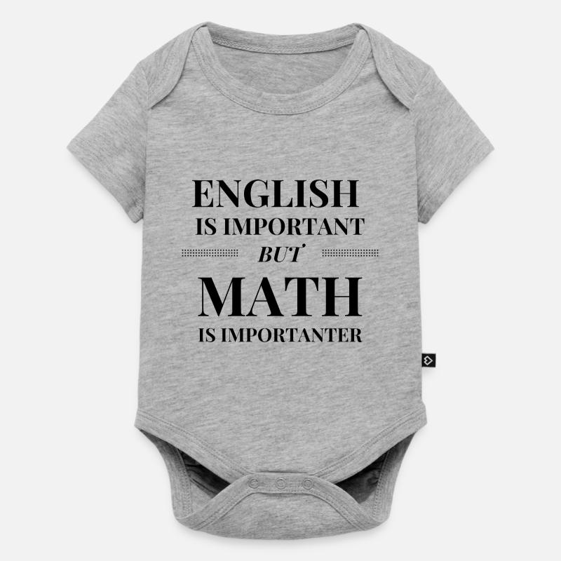 Math is Importanter - Baby Premium short-sleeve bodysuit - heather grey