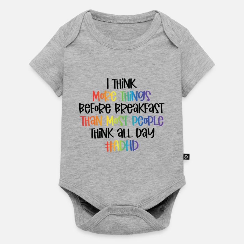 TDAH - Body à manches courtes Premium Bébé - gris chiné