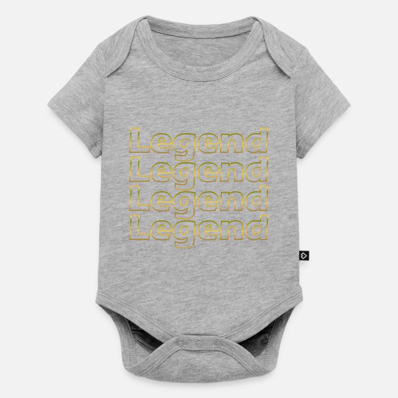 Legend Legend Legend Legend Gift - Body à manches courtes Premium Bébé - gris chiné