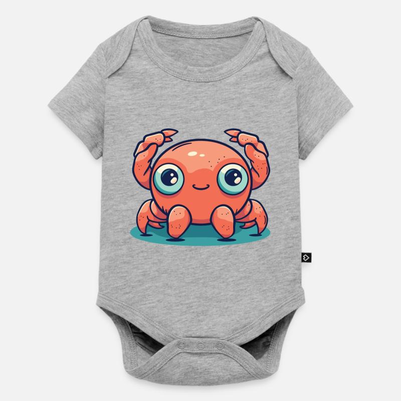 Crabe - Body à manches courtes Premium Bébé - gris chiné