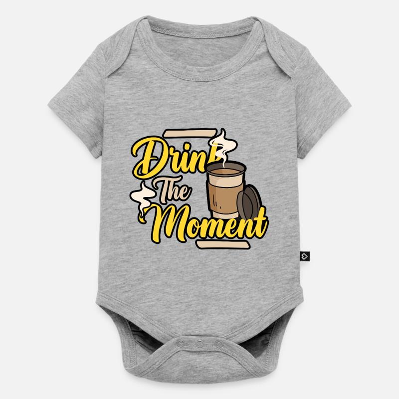 Pause café - Body à manches courtes Premium Bébé - gris chiné