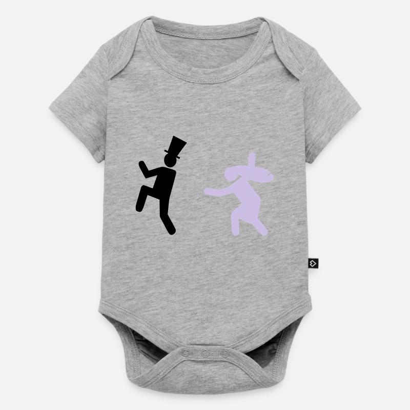 Running Groom - Body à manches courtes Premium Bébé - gris chiné