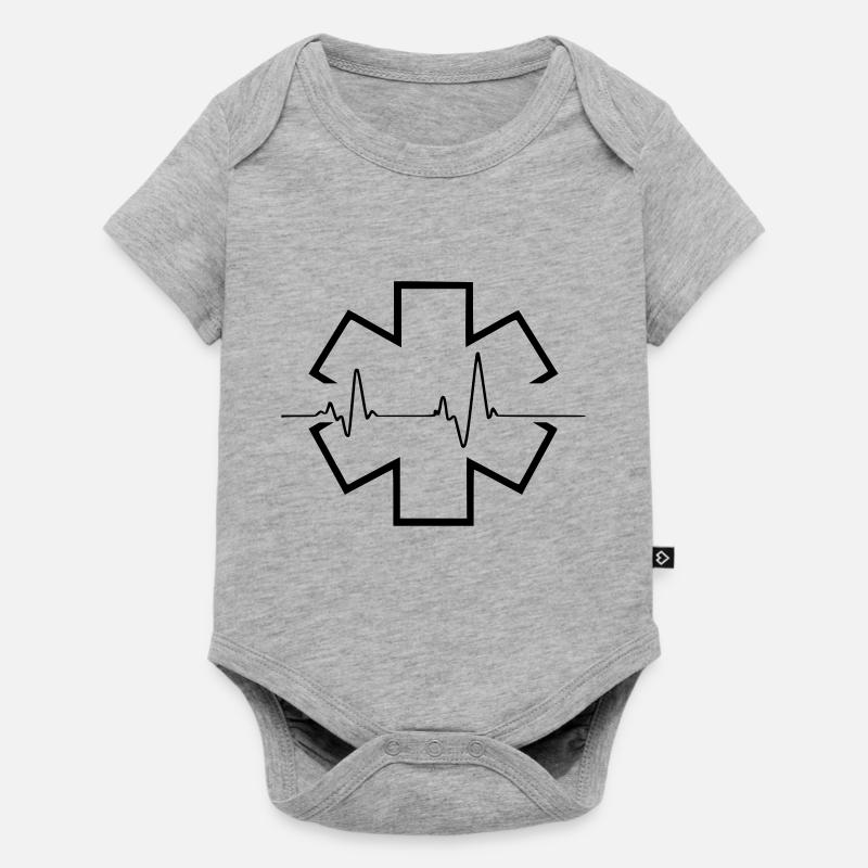 ambulancier entreprise 4 - Body à manches courtes Premium Bébé - gris chiné