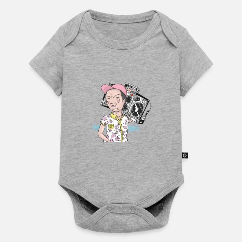 Temps d’été - Body à manches courtes Premium Bébé - gris chiné