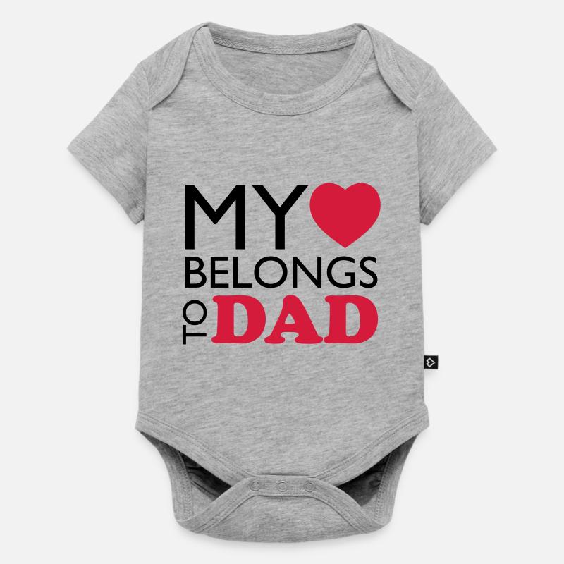 MHBT DAD - Body à manches courtes Premium Bébé - gris chiné
