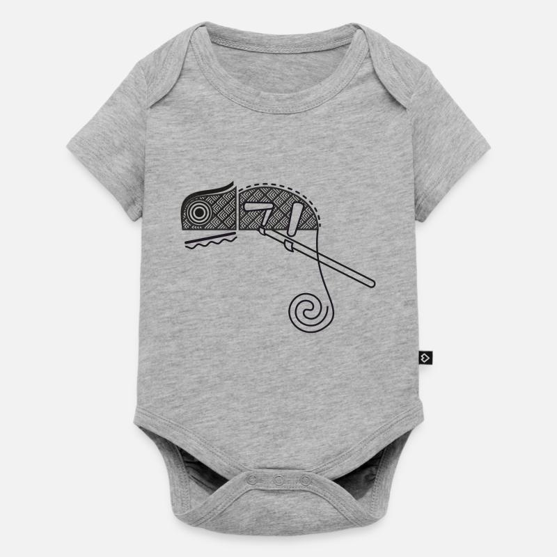 caméléon - Body à manches courtes Premium Bébé - gris chiné