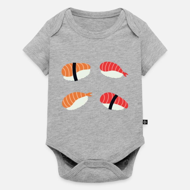 Nigiri - Body à manches courtes Premium Bébé - gris chiné