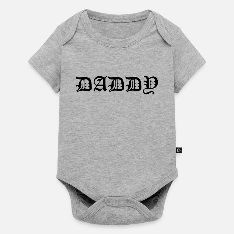 Daddy - Baby Premium short-sleeve bodysuit - heather grey