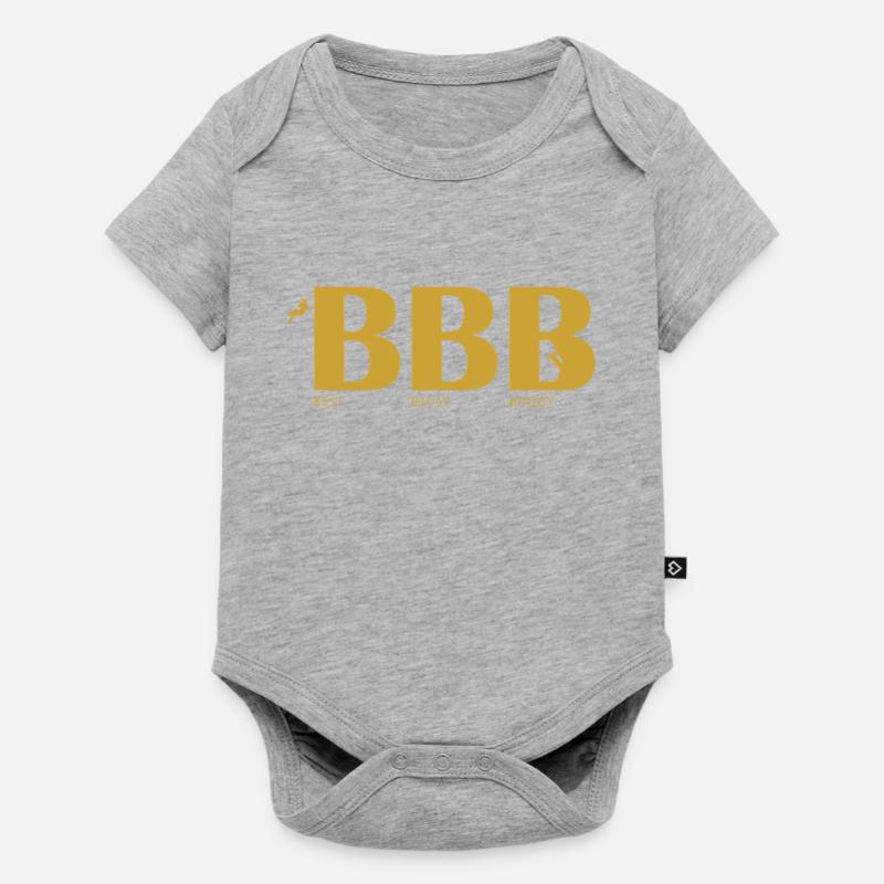 Meilleur compagnon d’assurage - Body à manches courtes Premium Bébé - gris chiné
