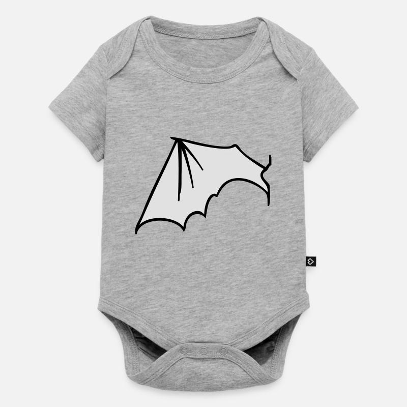 batwing_left - Body à manches courtes Premium Bébé - gris chiné