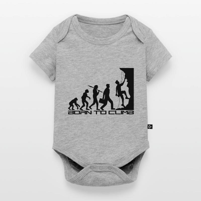 born to climb evolution evolution born steep Baby Premium short-sleeve bodysuit
