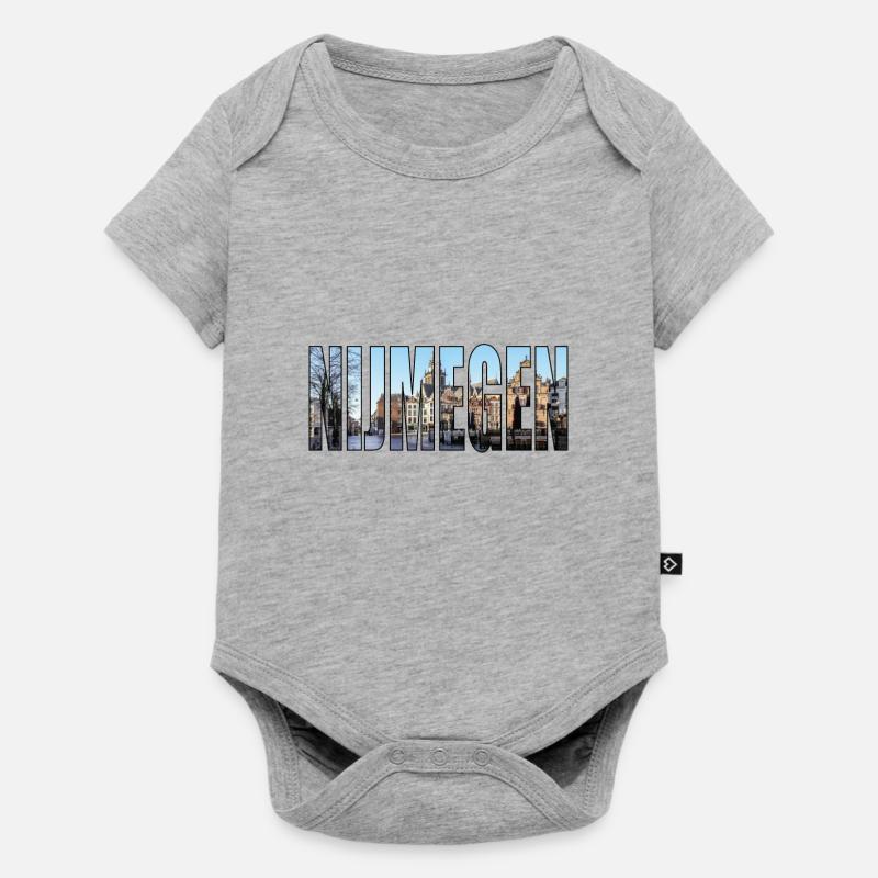 NIJMEGEN PAYS-BAS - Body à manches courtes Premium Bébé - gris chiné