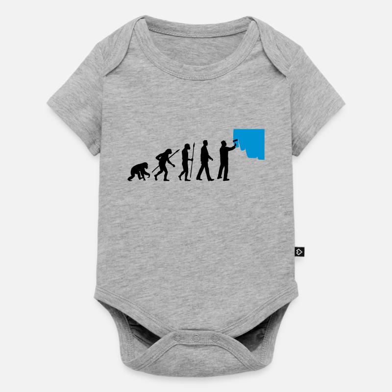 evolution_painters_062012_a_2c - Baby Premium short-sleeve bodysuit - heather grey
