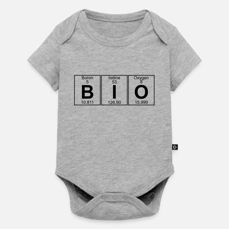 BIO (bio) - complet - Body à manches courtes Premium Bébé - gris chiné