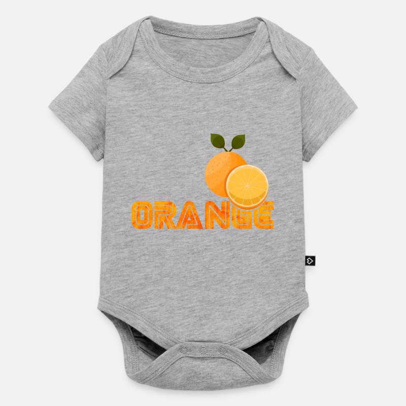 orange - Body à manches courtes Premium Bébé - gris chiné