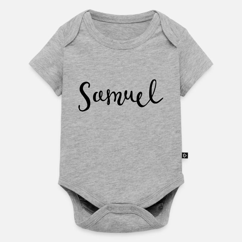 Samuel - Body à manches courtes Premium Bébé - gris chiné