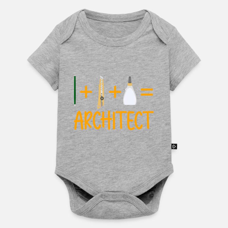 Architecte - Body à manches courtes Premium Bébé - gris chiné