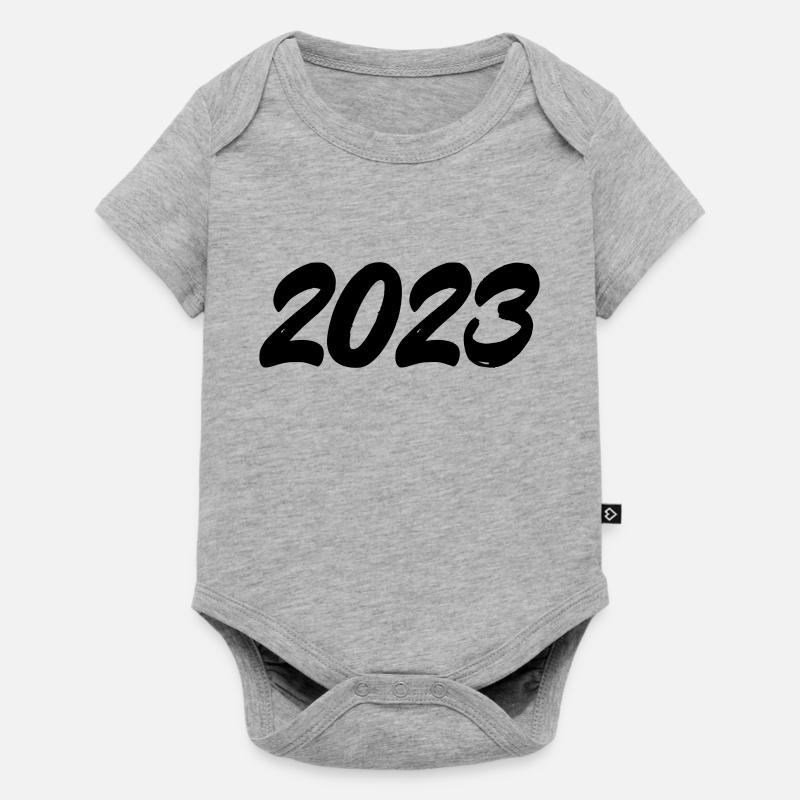 2023 - Body à manches courtes Premium Bébé - gris chiné