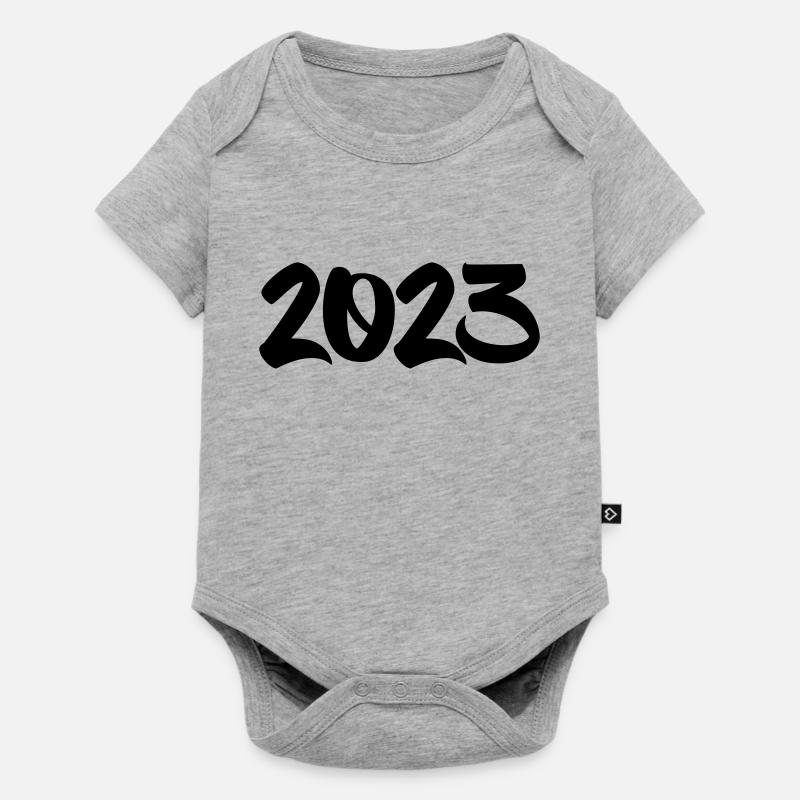 2023 - Body à manches courtes Premium Bébé - gris chiné