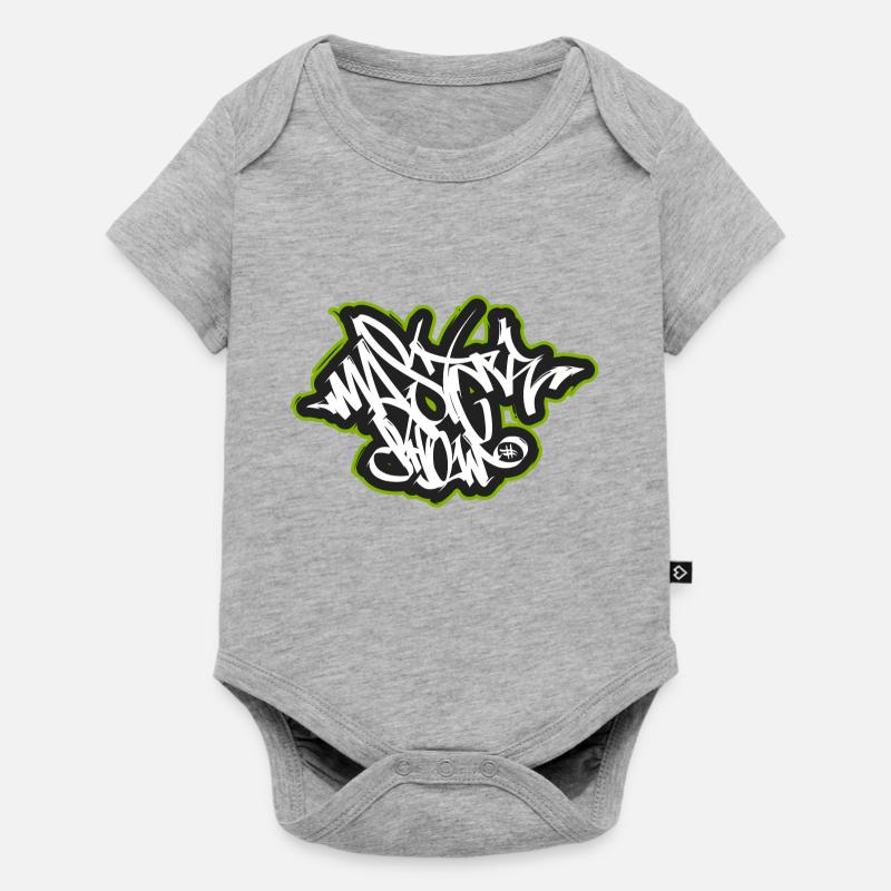 Marquage de graffitis - Body à manches courtes Premium Bébé - gris chiné