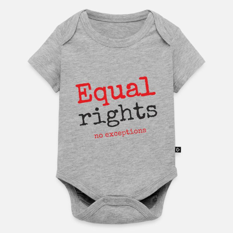 Equal rights, no exceptions - Baby Premium short-sleeve bodysuit - heather grey