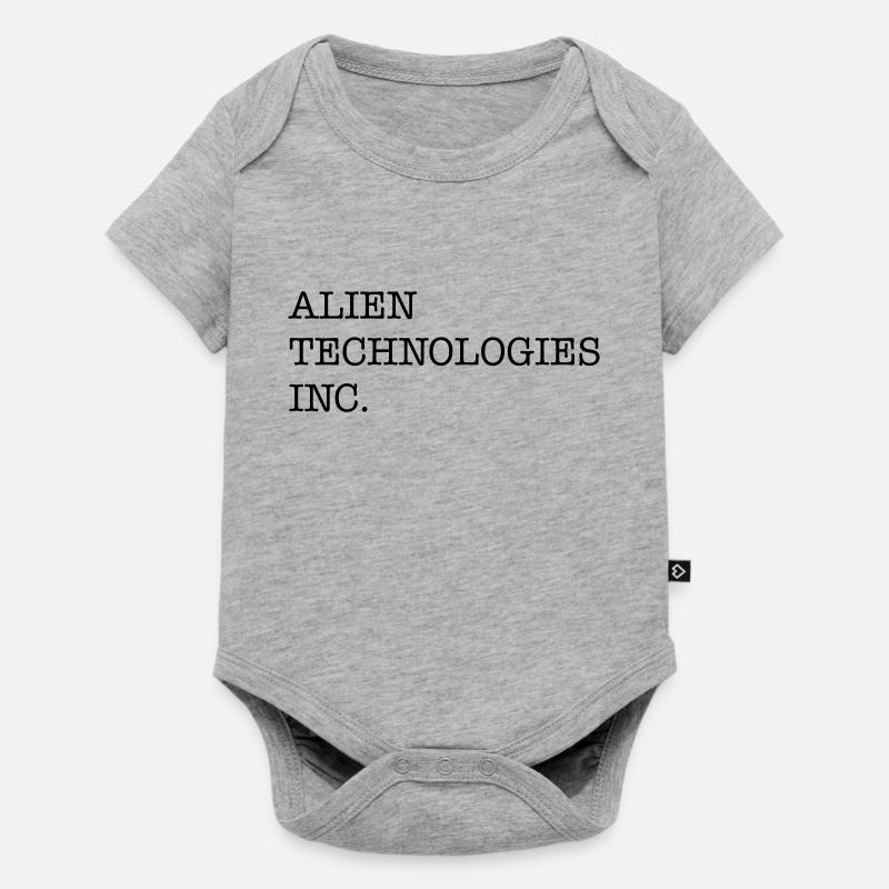 AlienTechnologyInc 2 - Baby Premium short-sleeve bodysuit - heather grey
