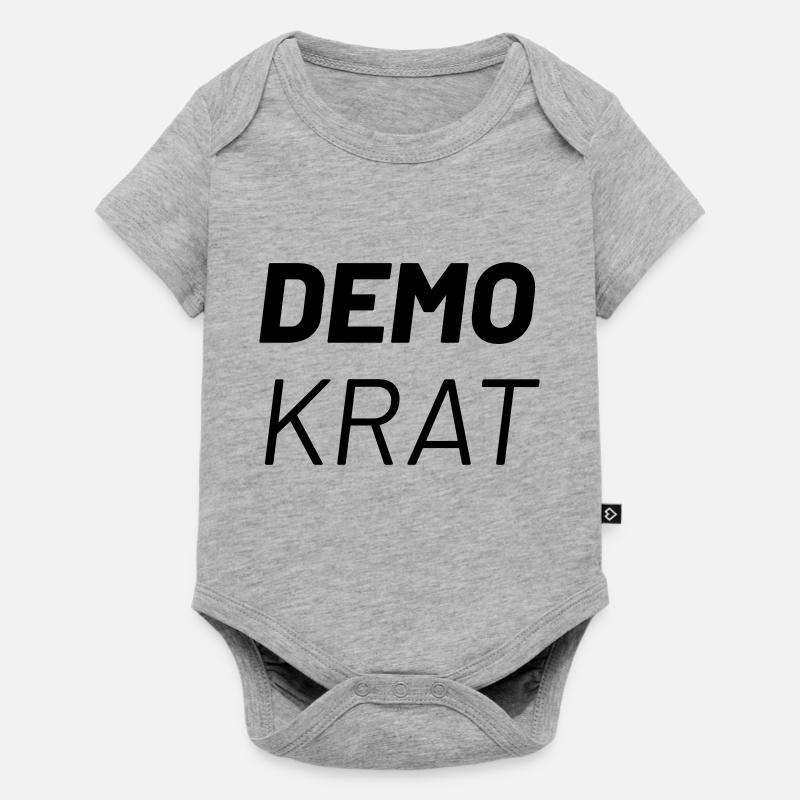 Démocrate - Body à manches courtes Premium Bébé - gris chiné