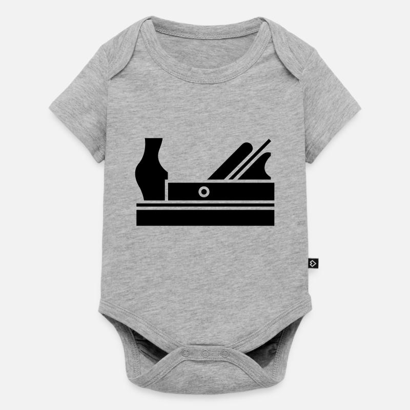 Avion - Body à manches courtes Premium Bébé - gris chiné