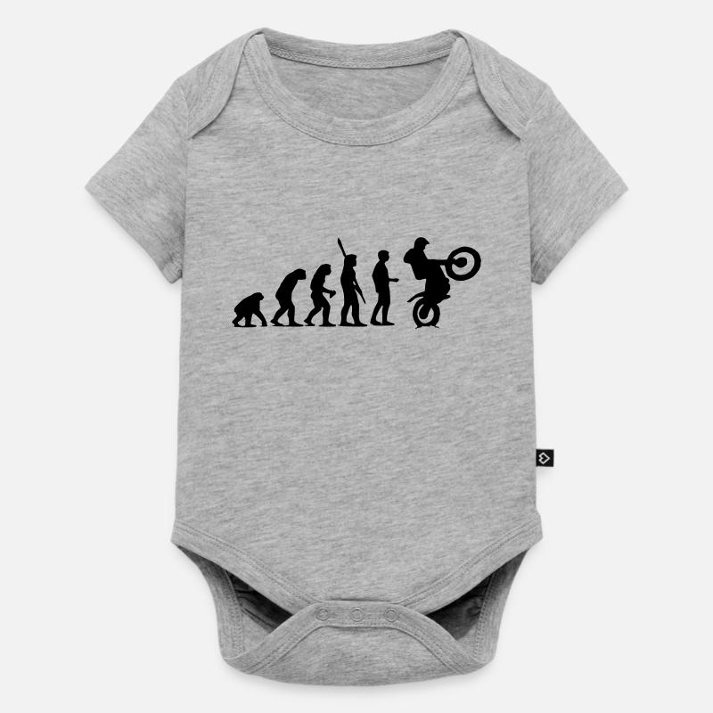 Trial Evolution - Baby Premium Kurzarmbody - Grau meliert