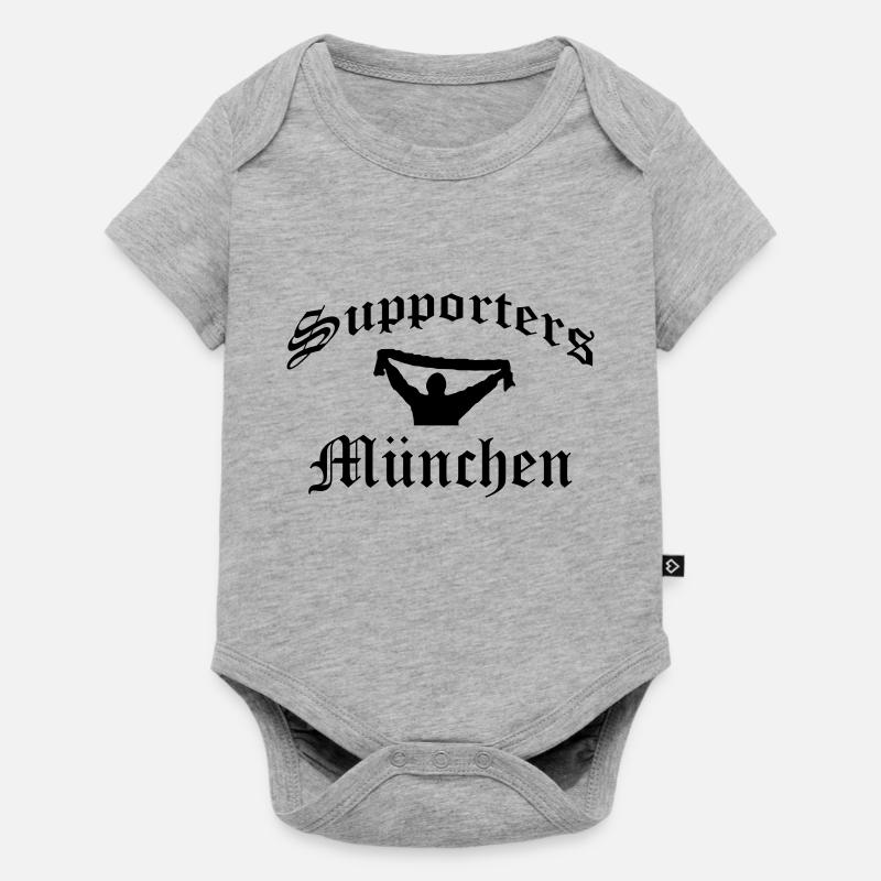 supporters_muenchen_02 - Body à manches courtes Premium Bébé - gris chiné