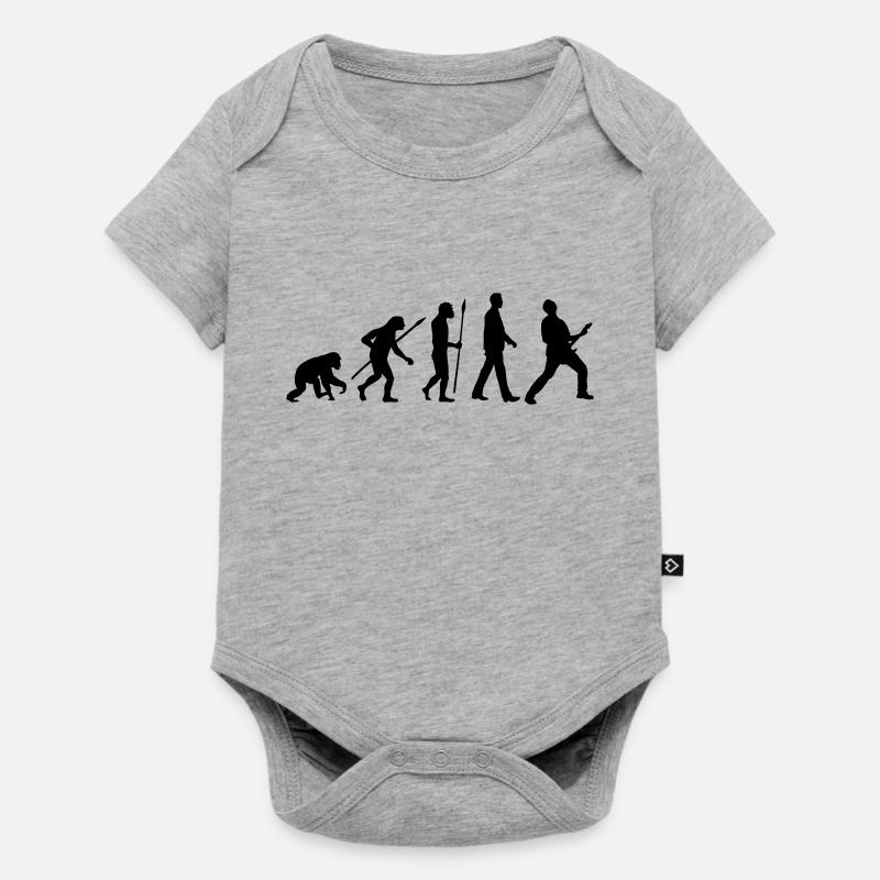 evolution_rocks_032012_a1c - Baby Premium short-sleeve bodysuit - heather grey