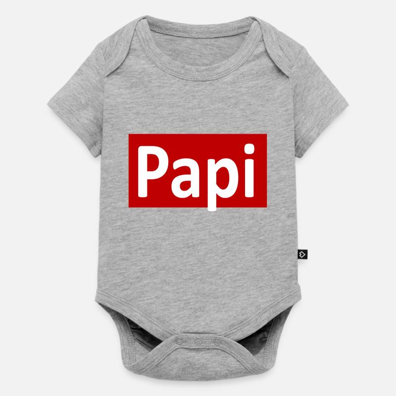 Papi gift idea - Baby Premium short-sleeve bodysuit - heather grey