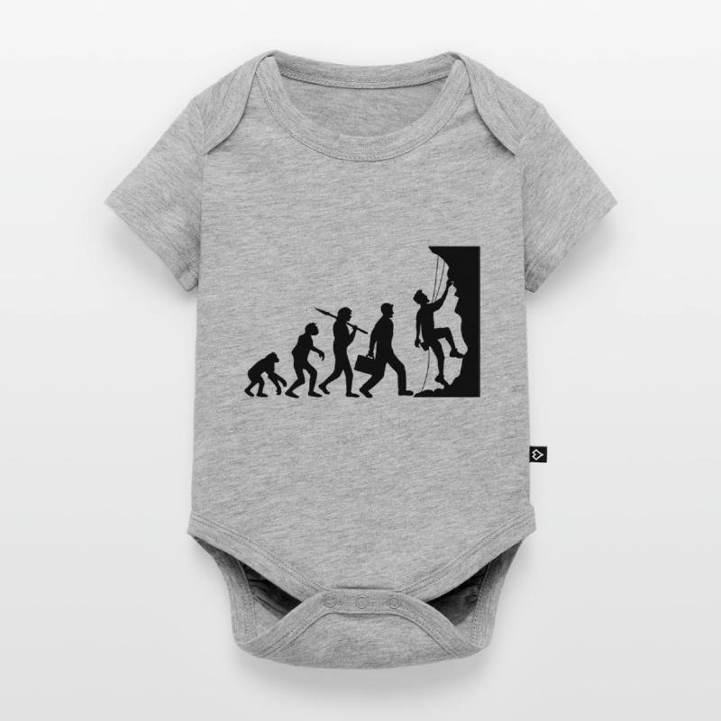 evolution evolution born steep wall climbs Baby Premium short-sleeve bodysuit