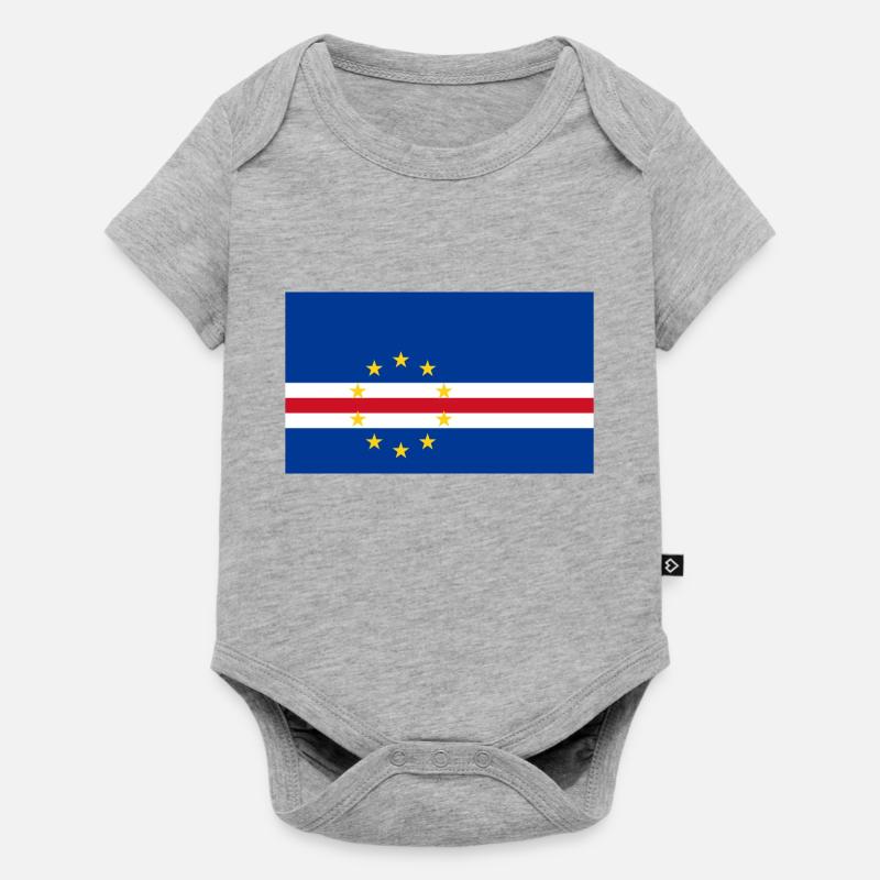 drapeau Cap Vert - Body à manches courtes Premium Bébé - gris chiné