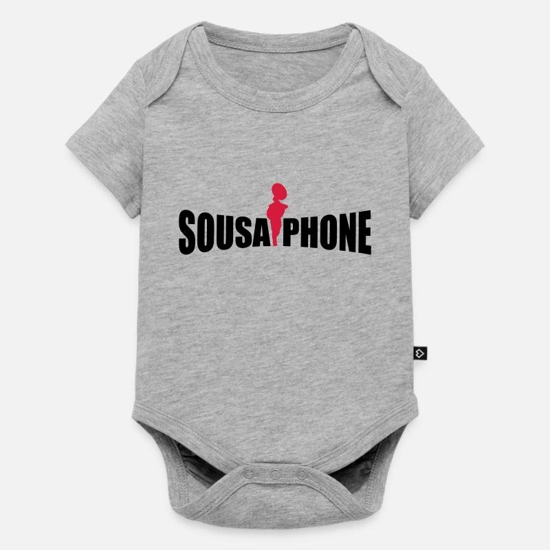 sousaphone - Body à manches courtes Premium Bébé - gris chiné