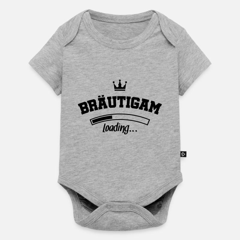 braeutigam loading design - Baby Premium Kurzarmbody - Grau meliert