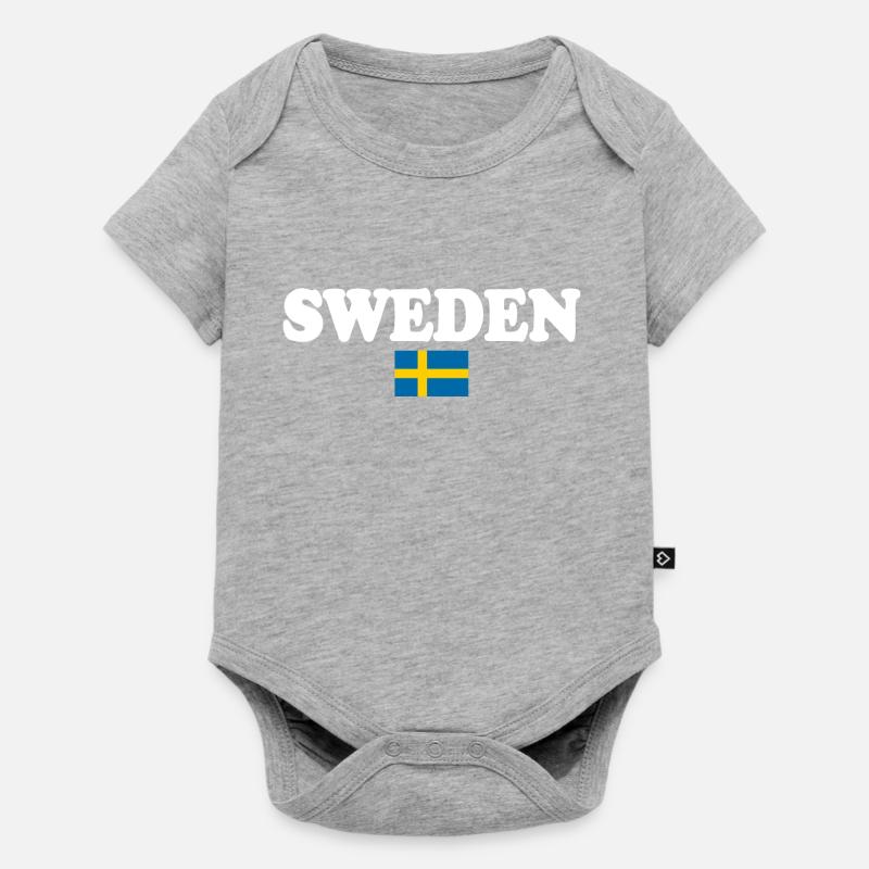 Suède - Body à manches courtes Premium Bébé - gris chiné
