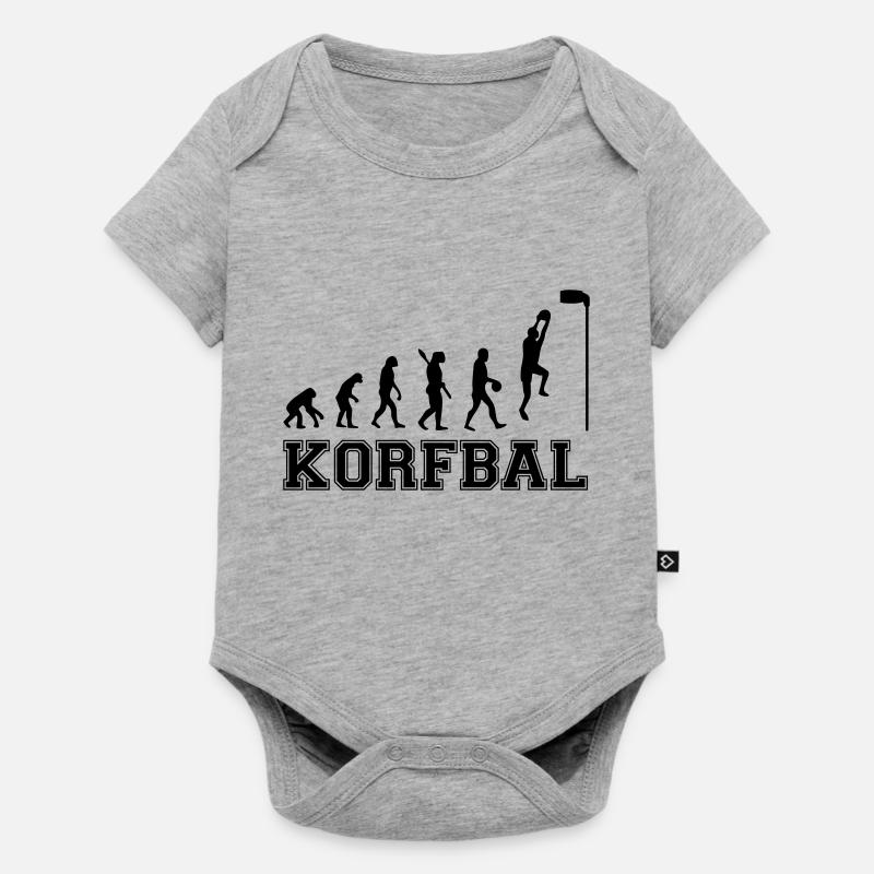 Evolution Korfball2 0 - Baby Premium Kurzarmbody - Grau meliert