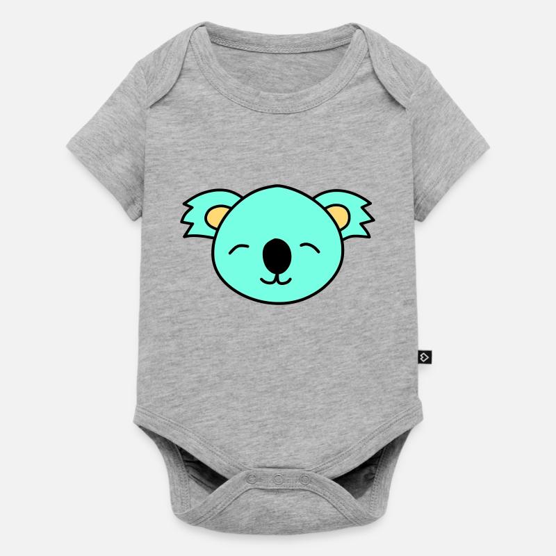Mignon ours Koala - Body à manches courtes Premium Bébé - gris chiné