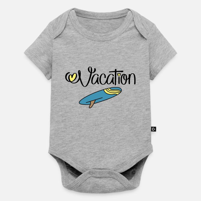 Vacances - Body à manches courtes Premium Bébé - gris chiné